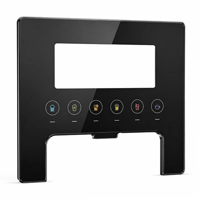 Panel de vidrio para dispensador de bebidas